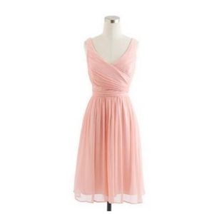 J. Crew Heidi chiffon bridesmaid dress, misty rose